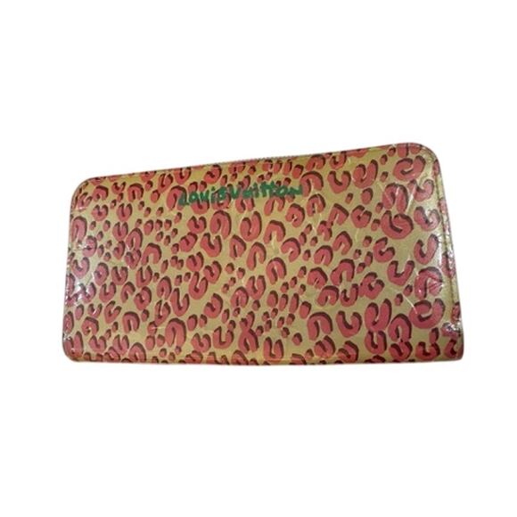 Louis Vuitton  Vernis Leopard Zippy Wallet Blanc Corail*Limited Edition Beauty - Picture 1 of 8